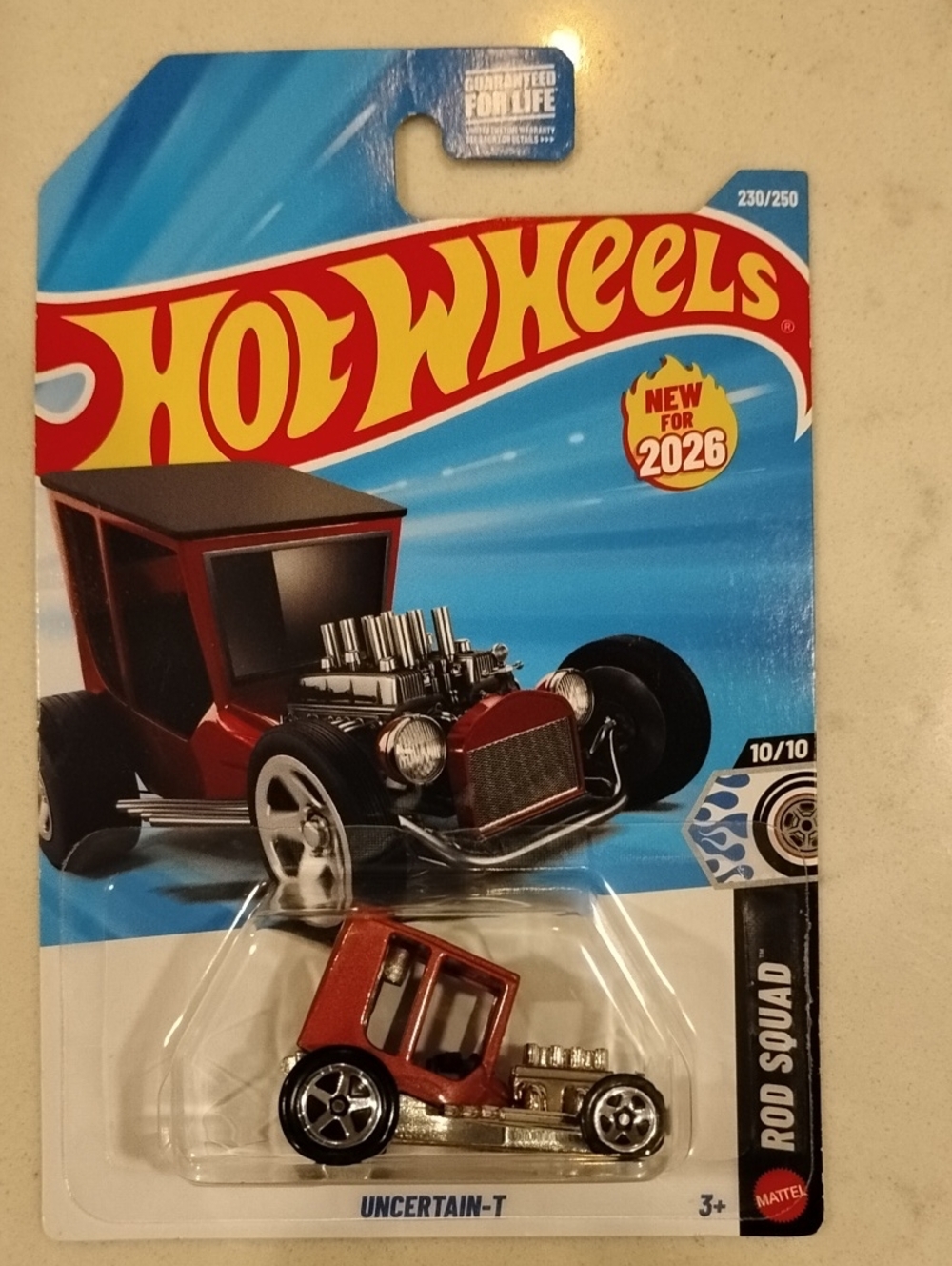 Mattel Hot Wheels Uncertain-T Red